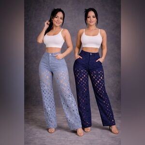 Midnight Glow Cut-Out Pants